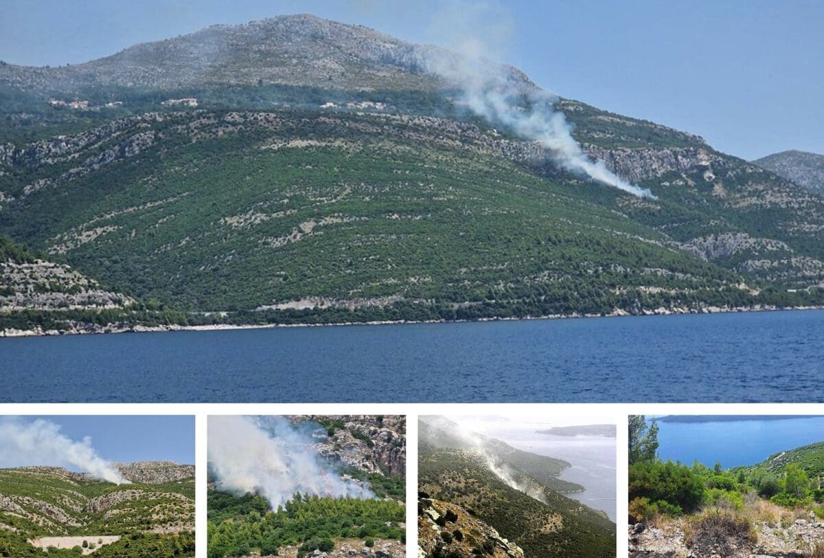 POŽARI NA JUGU DALMACIJE U kratkom vremenu dvije vatrene buktinje, zračne snage pomagale vatrogascima