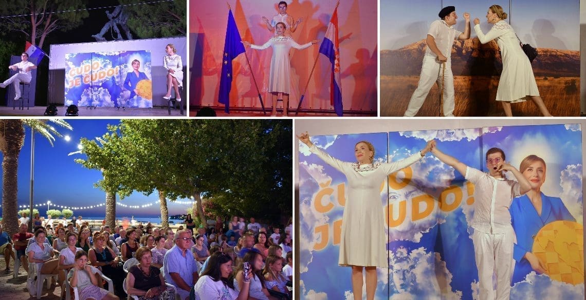 PREDSTAVA "ČUDO" ODUŠEVILA POSJETITELJE DUGORATSKOG LJETA Ecija Ojdanić briljira u ulozi "žene iz naroda" koja postaje predsjednicom