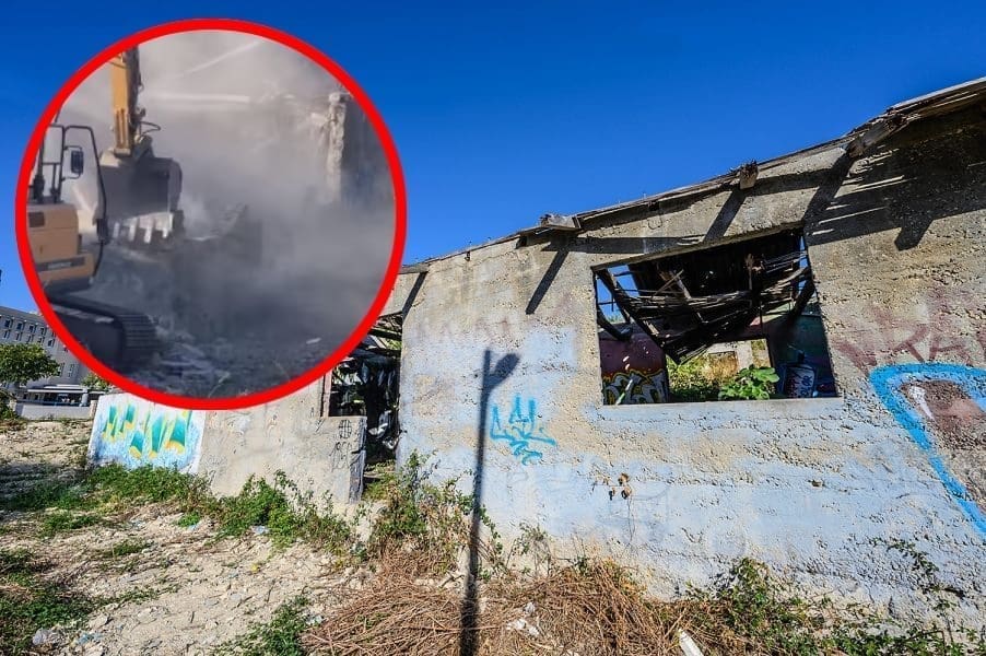 NAKON VIŠE OD 20 GODINA MOLJAKANJA Krenulo rušenje opasnih baraka kod splitske osmoljetke