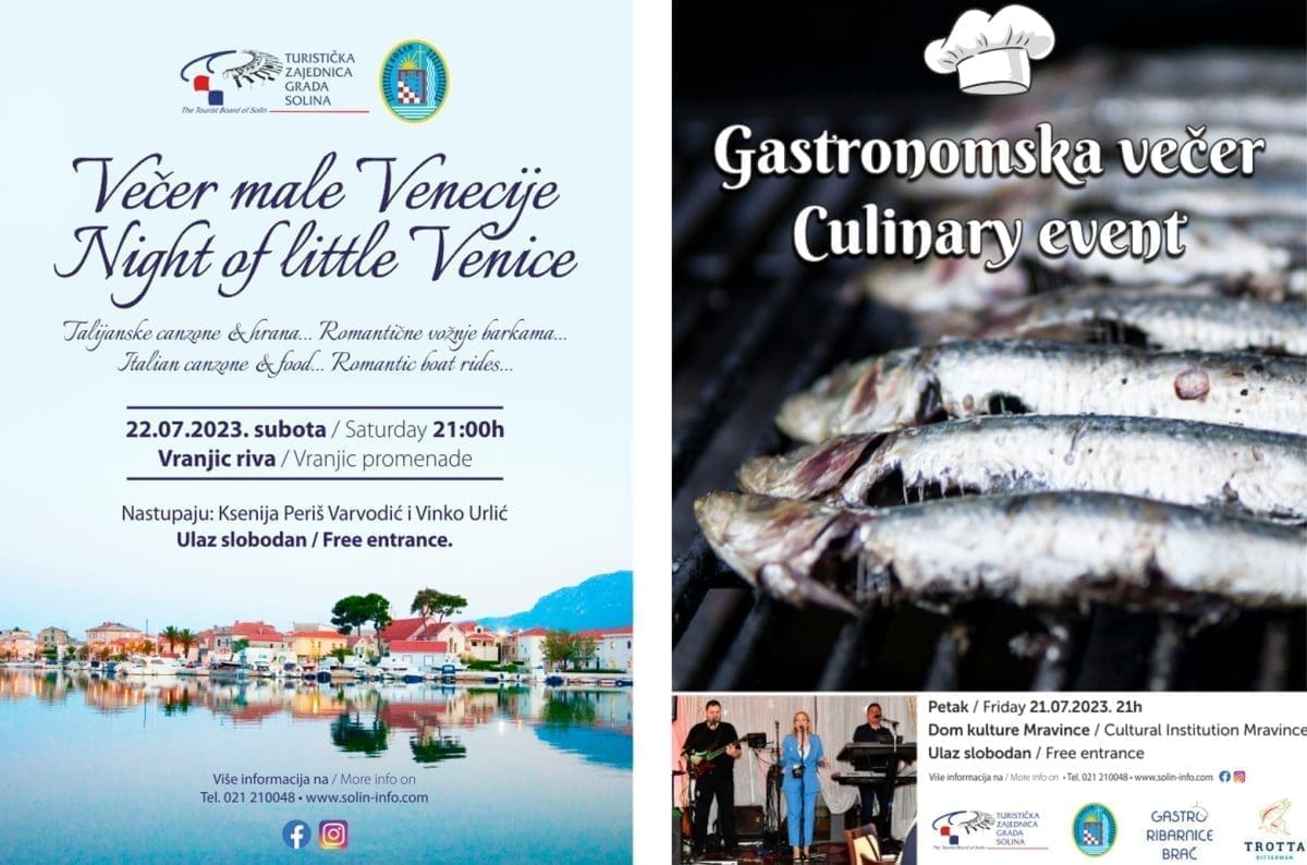 BROJNI DOGAĐAJI U SOLINU Najava manifestacije "Večer male Venecije" i "Gastronomska večer Mravince"
