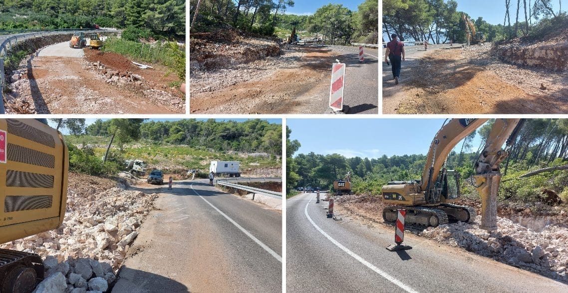 ZAPOČELI RADOVI NA REKONSTRUKCIJI OPASNIH KRIVINA U SUPETRU: "Radovi se odvijaju uz najmanje moguće ometanje prometa"