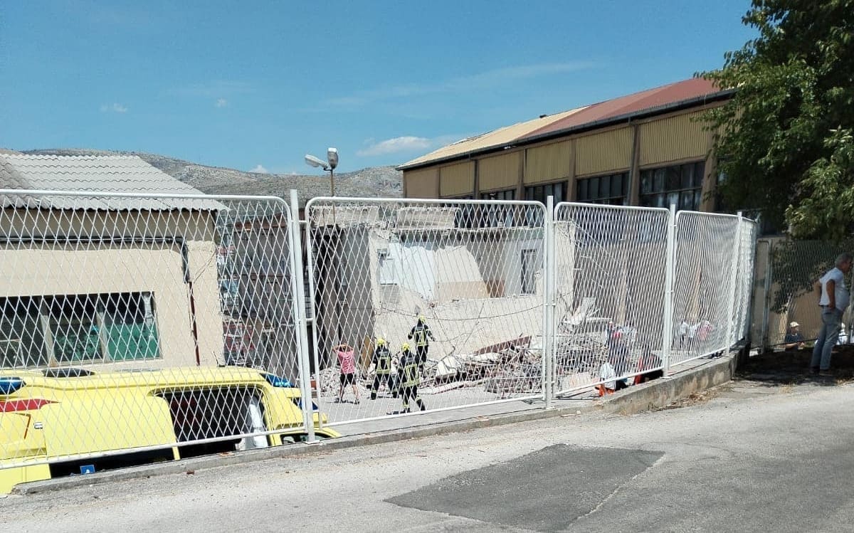 TRAGEDIJA U TROGIRSKOM BRODOGRADILIŠTU Urušio se zid i prikliještio radnika: Na terenu su sve žurne službe