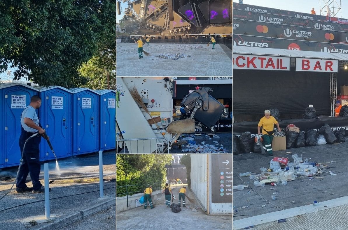 FOTOIZVJEŠTAJ Zahvaljujući djelatnicima Čistoće, Park Mladeži je spreman za drugu večer ULTRA EUROPE