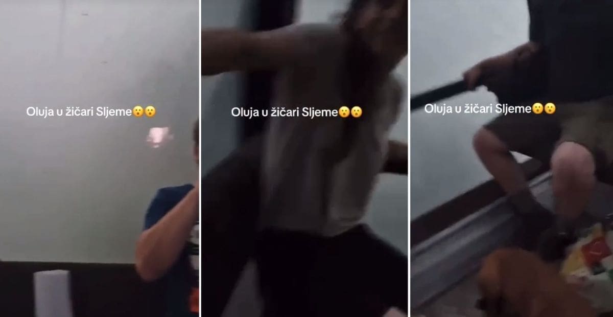 TRAUMA ZA CIJELI ŽIVOT Tijekom oluje zaglavili u žičari na Sljemenu, video podijelili na društvenim mrežama