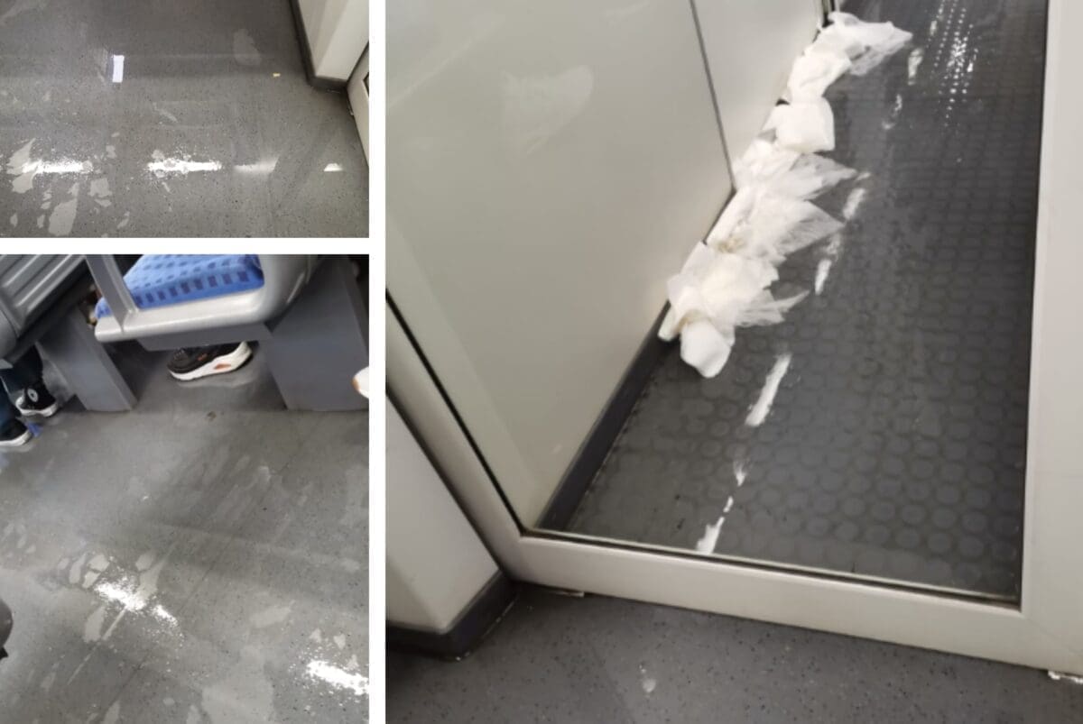 NIKAD UŽASNIJI PRIZORI Putnici u vlaku Zagreb-Split zgroženi: "Vagon pliva u otpadnim vodama iz WC-a, gazimo po mokraći kao da smo svinje"