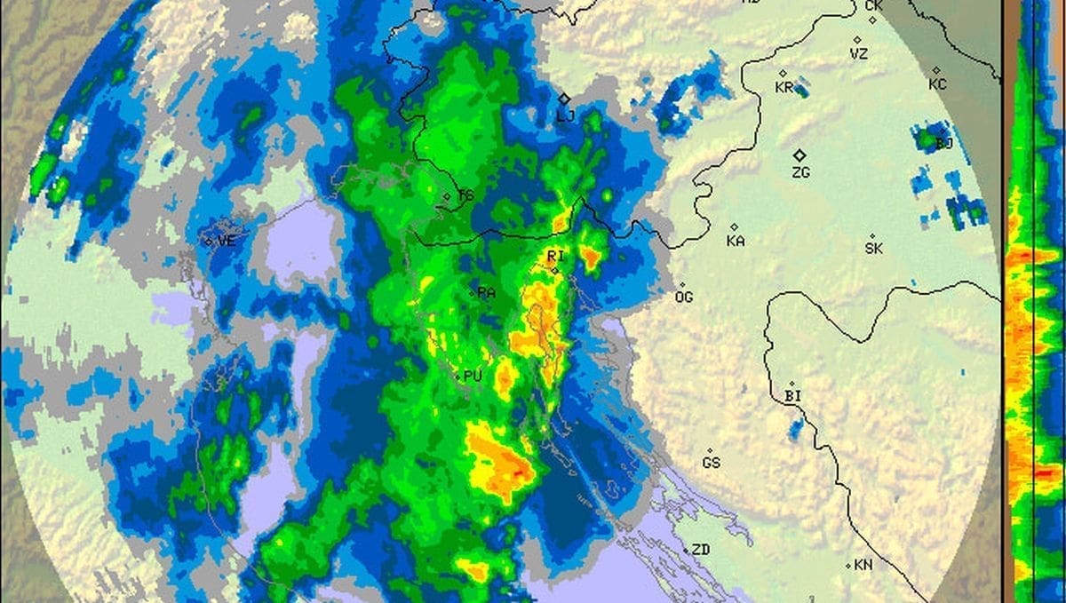 TEK KREĆE: 'Izuzetno velika oborinska masa putuje prema sjevernom Jadranu'