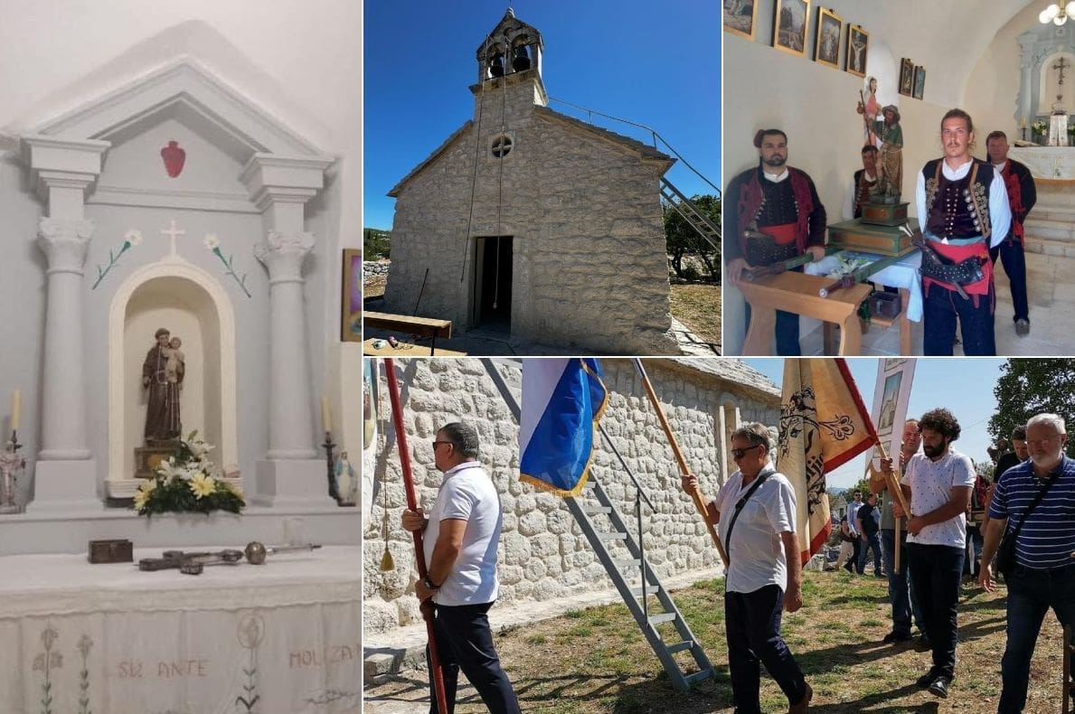 SVEČANOST ZA SV. ROKA Postavljen i blagoslovljen križni put naslikan kistovima umjetnika Poljičke likovne udruge KRUG i Božičnog sela Gornji Dolac