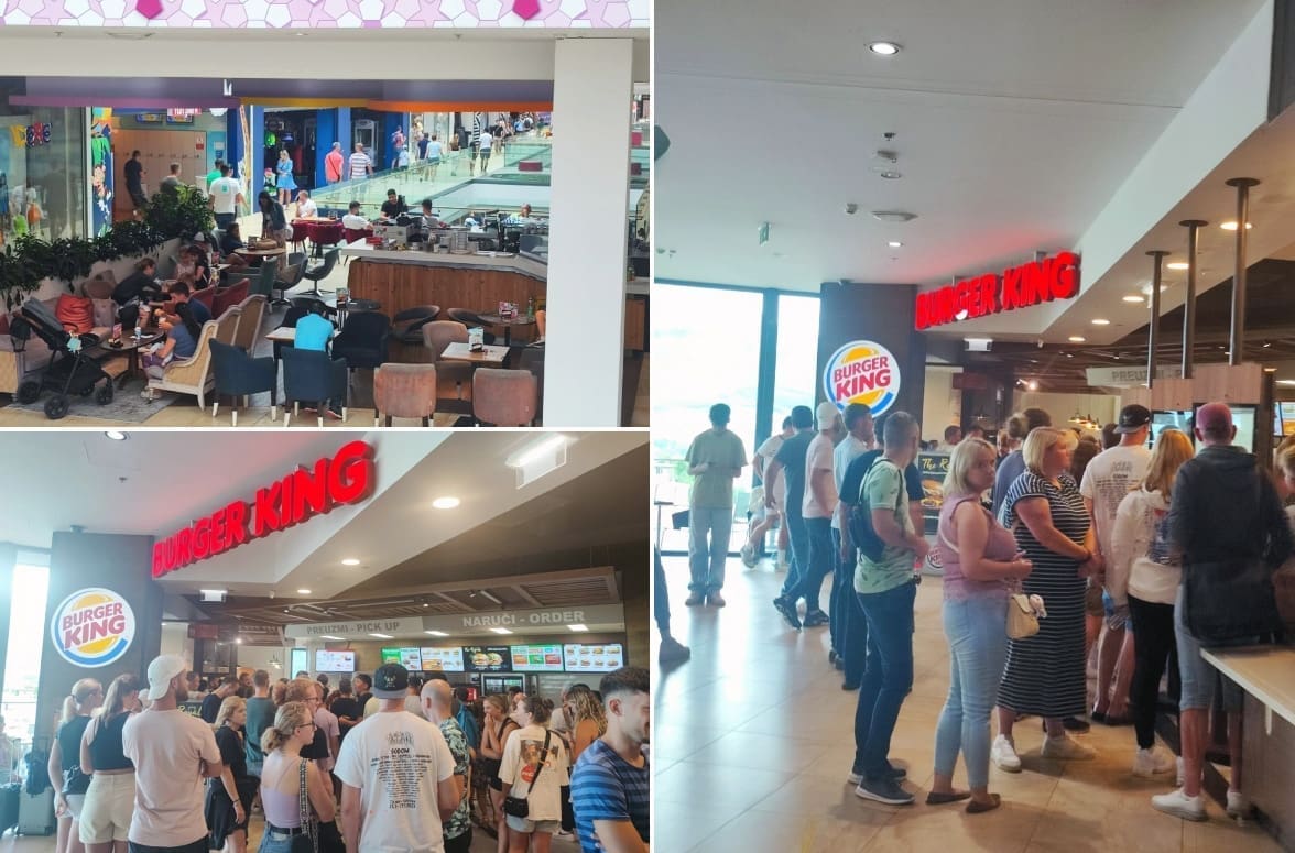 'MRAVINJAK' LJUDI U MALLA Neviđena gužva pred lancem brze prehrane: 'Čeka se i do sat vremena'