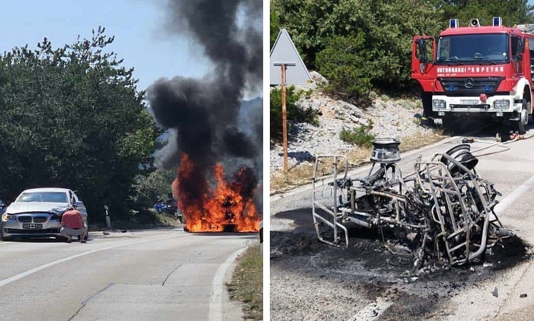 Detalji teške prometne nesreće na Braču: Vatrogasci objavili što je ostalo od quada nakon sudara
