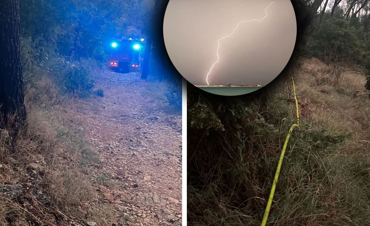 UDAR MUNJE U MARJAN IZAZVAO POŽAR Izgorjelo čak 200 kvadrata, usprkos kiši!