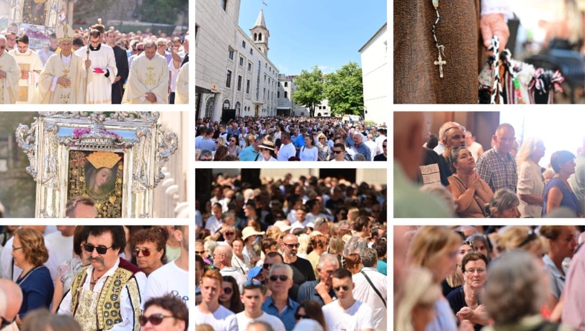 SVI SU GORE Sinj je danas centar svita, pogledajte koliko je ljudi hodočastilo Gospi Sinjskoj