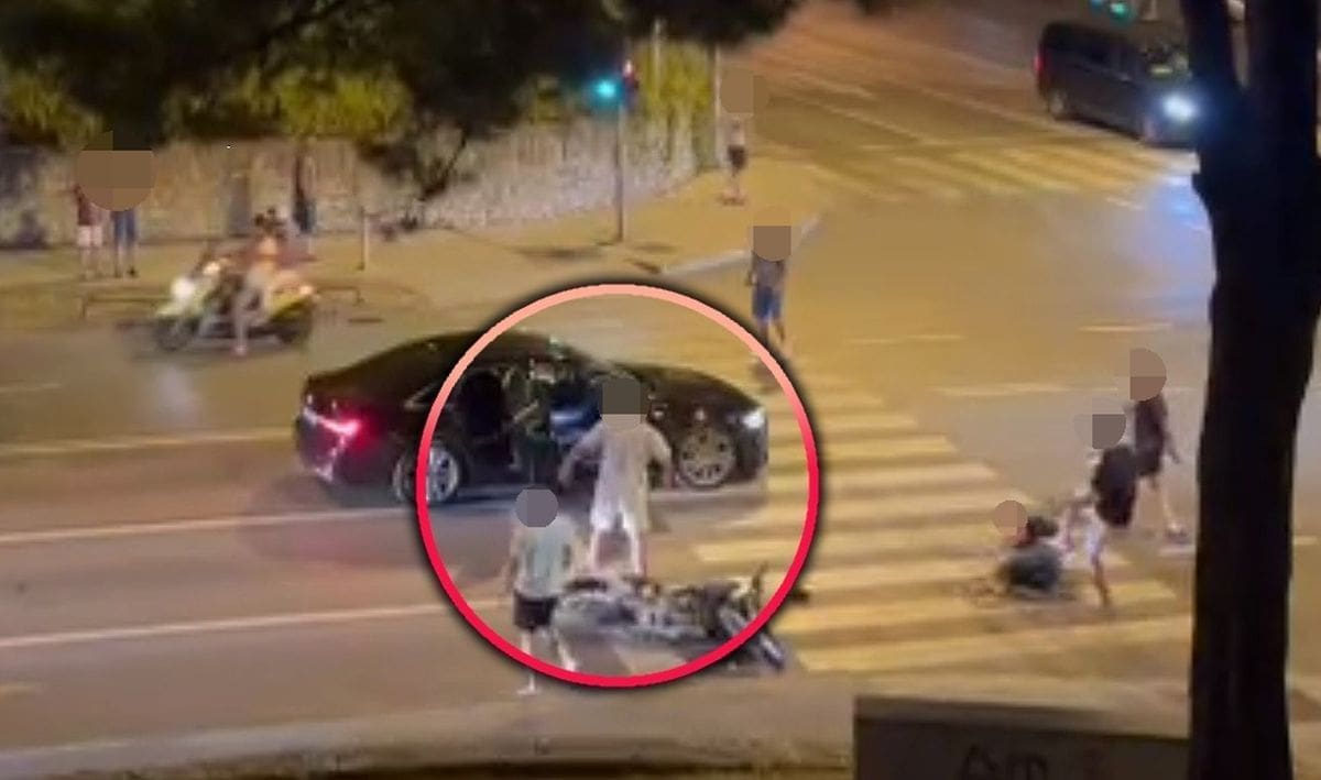 BRUTALNA MAKLJAŽA NA KRIŽANJU DUBROVAČKE I VUKOVARSKE Policija traga za osobama iz crnog Audija