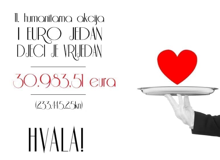 Humanitarna akcija „I euro jedan djeci je vrijedan“ prikupila rekordnih 30.983,51 eura