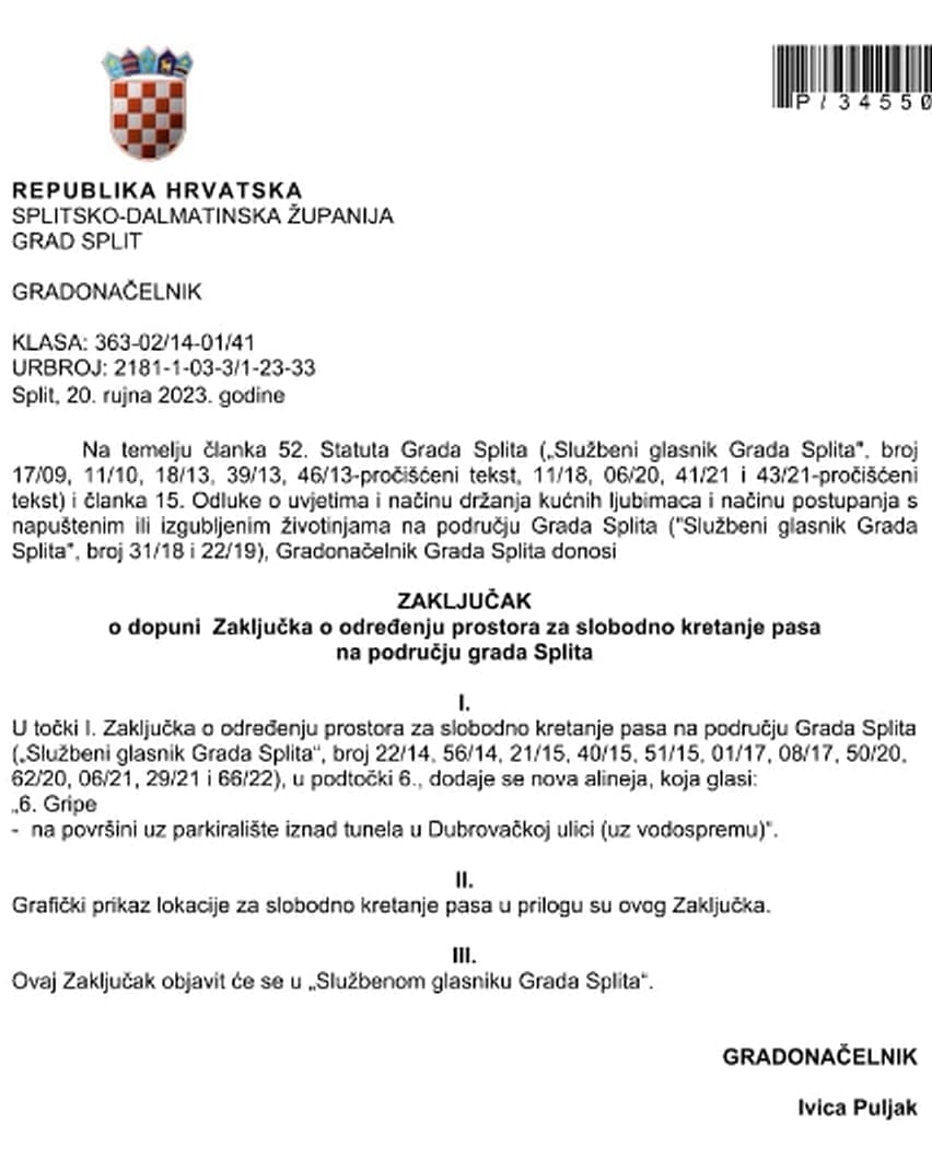 grad split gradski kotar gripe