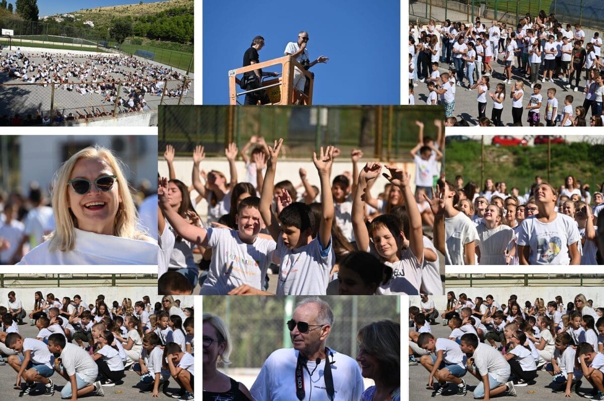 PONOS I SREĆA U ŽRNOVNICI Djeca načinila ogromni portret Miljenka Smoje! Šime Strikoman snimio novu milenijsku fotografiju: "Nikad dosta Smoje. Godina je posvećena njemu"