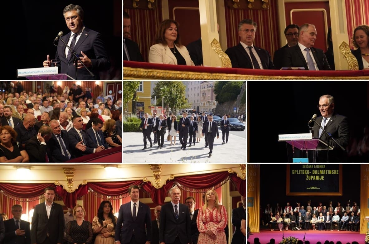 TRAŽILO SE MJESTO VIŠE Na svečanu sjednicu Županijske skupštine stigao premijer Plenković, ali i brojne druge 'face' iz splitskog političkog i javnog života!