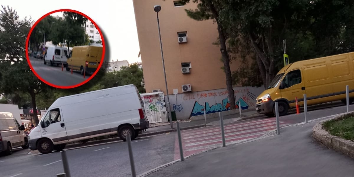 STUPIĆI NISU RIJEŠILI PROBLEM Dostavni kombiji i dalje parkiraju pokraj pješačkog kraj pazarića: ""Upozoravao sam prometnu policiju i redarstvo, ali je reakcija izostala!"