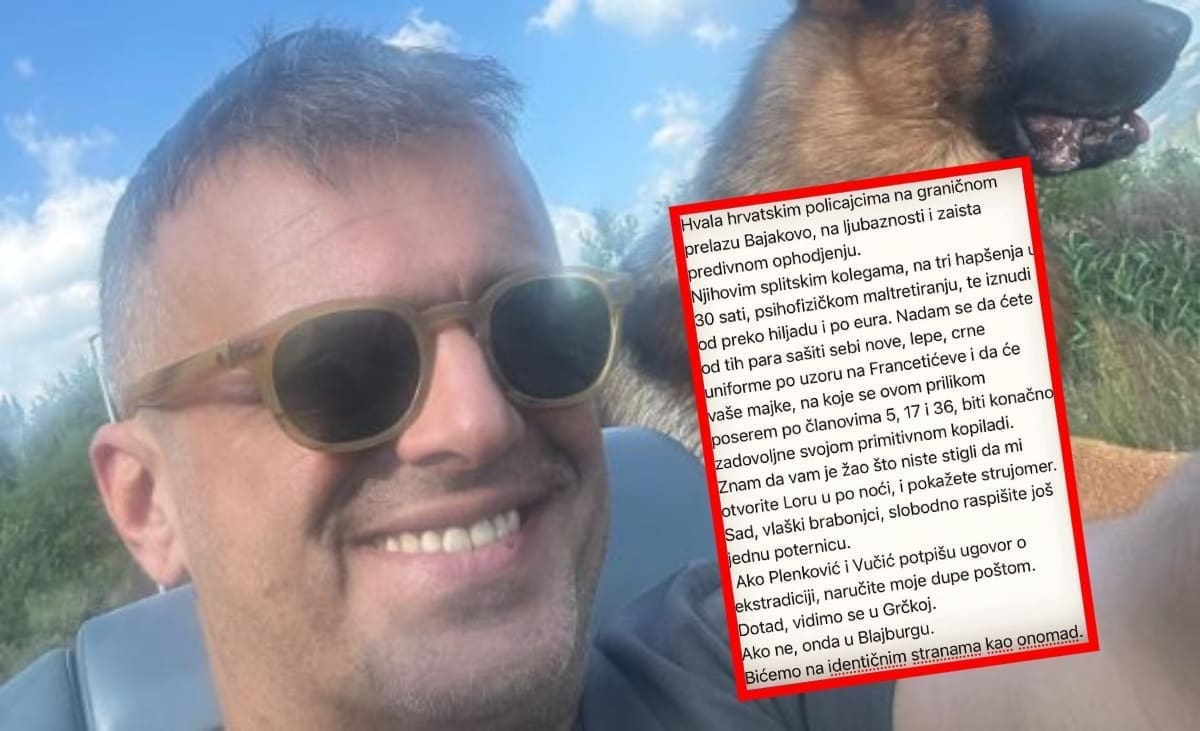 SKANDALOZNI SRPSKI GLUMAC NAPUSTIO HRVATSKU Poslao poruku splitskoj policiji: "Vlaški brabonjci, slobodno raspišite još jednu poternicu"