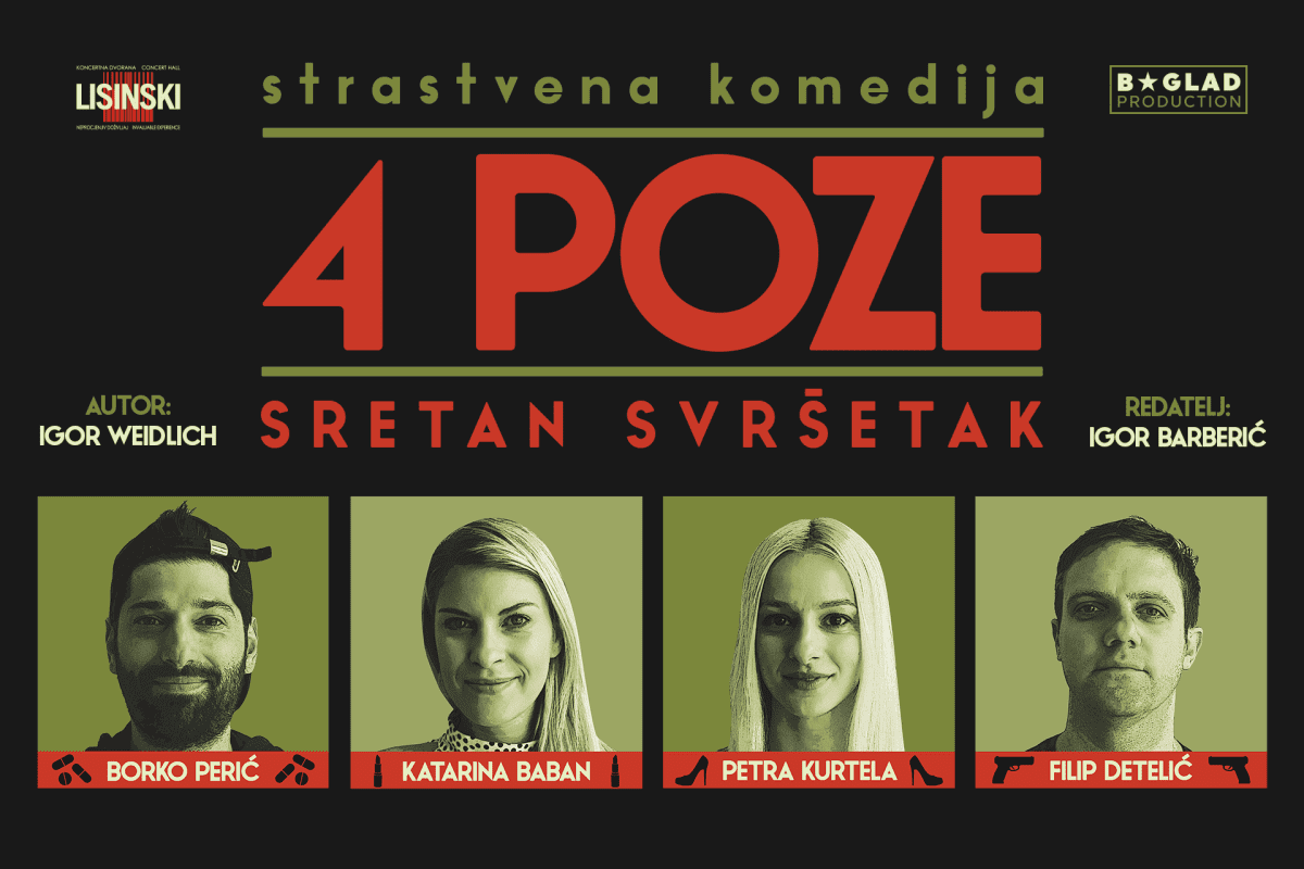 Strastvena komedija "4 poze, Sretan svršetak" ponovno u Splitu: Komedija o ljubavnim problemima