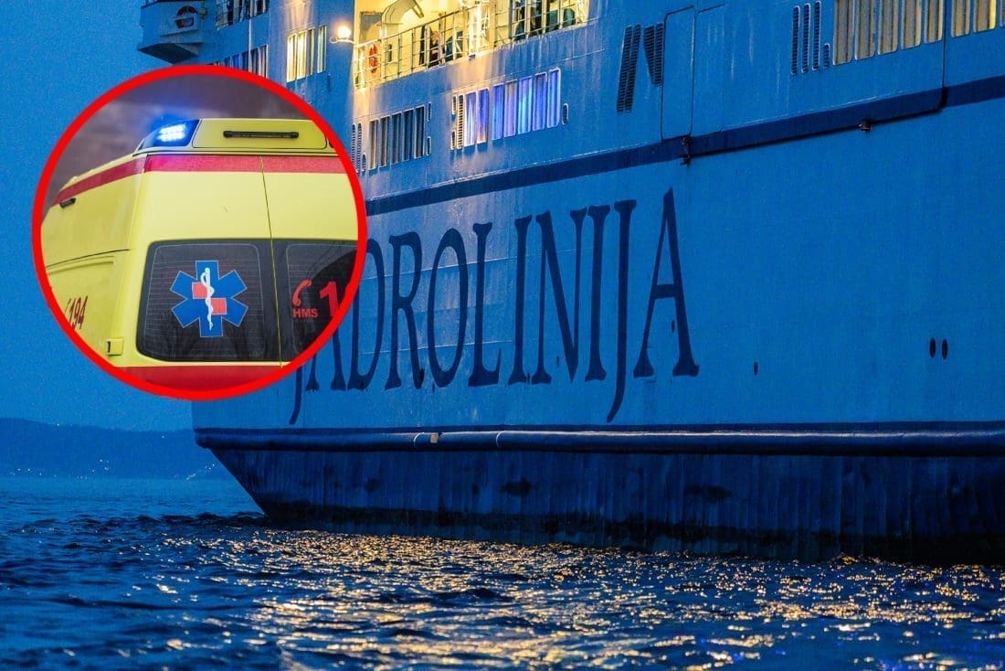NEOČEKIVANI MEDICINSKI SLUČAJ Trajekt za Šoltu kasnio jer je putnici pozlilo - tek što je otpuštena iz bolnice, stigla Hitna