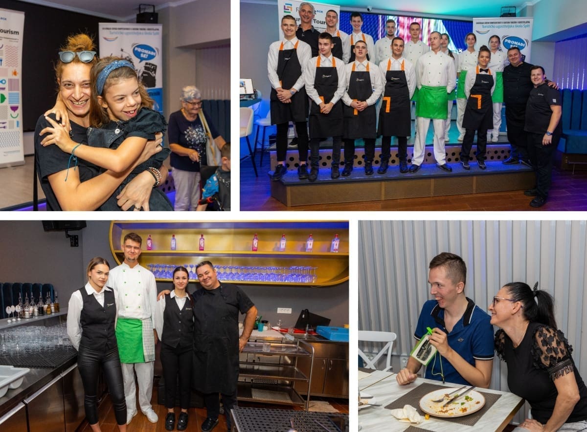 BRAVO, DICO! Učenici splitske Turističko- ugostiteljske škole pripremili i poslužili ručak za stotinjak uzvanika iz Udruge Anđeli