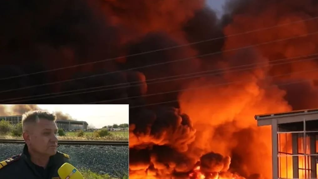 DIM SE VIDI IZ SVEMIRA Vatrogasni zapovjednik: "Ozlijeđeni vatrogasac je na operaciji"