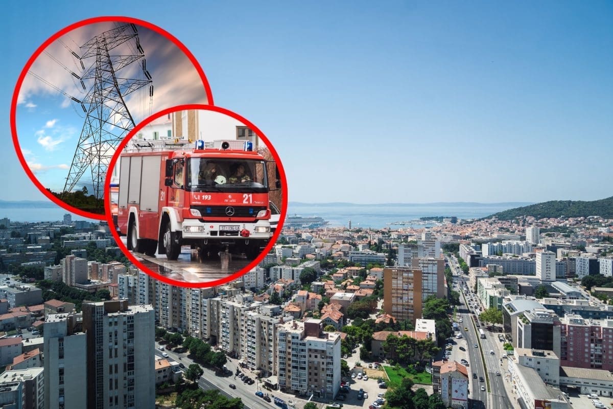 BEZ STRUJE DIJELOVI SPLITA, PODSTRANE,... Redaju se dojave: "Strpite se malo, kada vatrogasci završe posao, onda će struja doći"