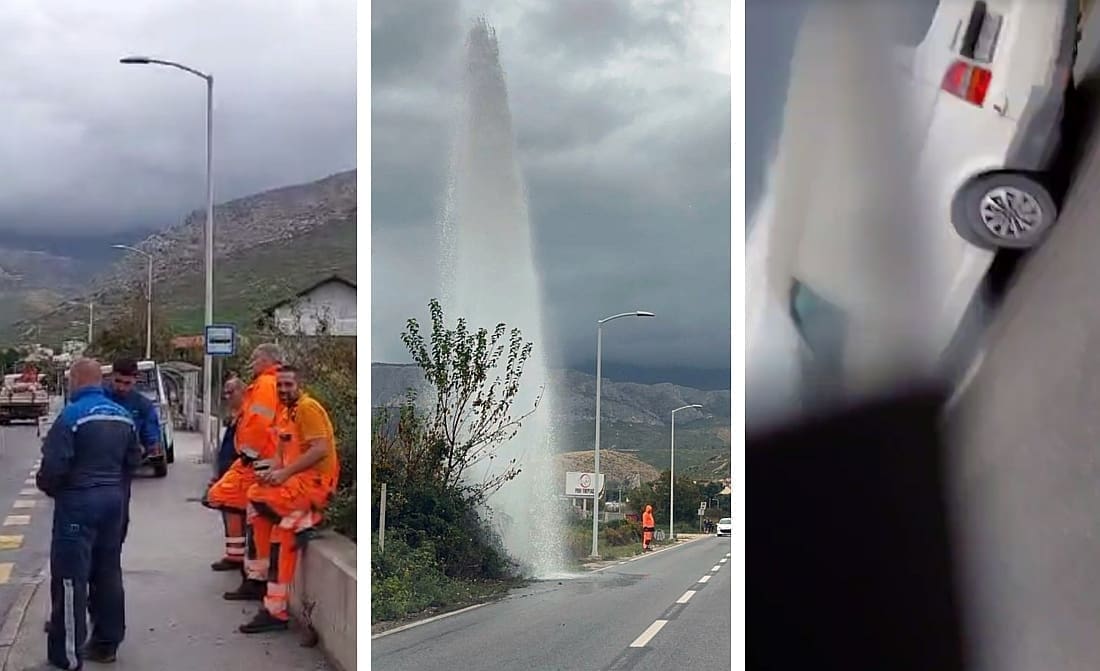 INCIDENT Naš čitatelj snimao vodoskok nakon puknuća hidranta, napao ga muškarac