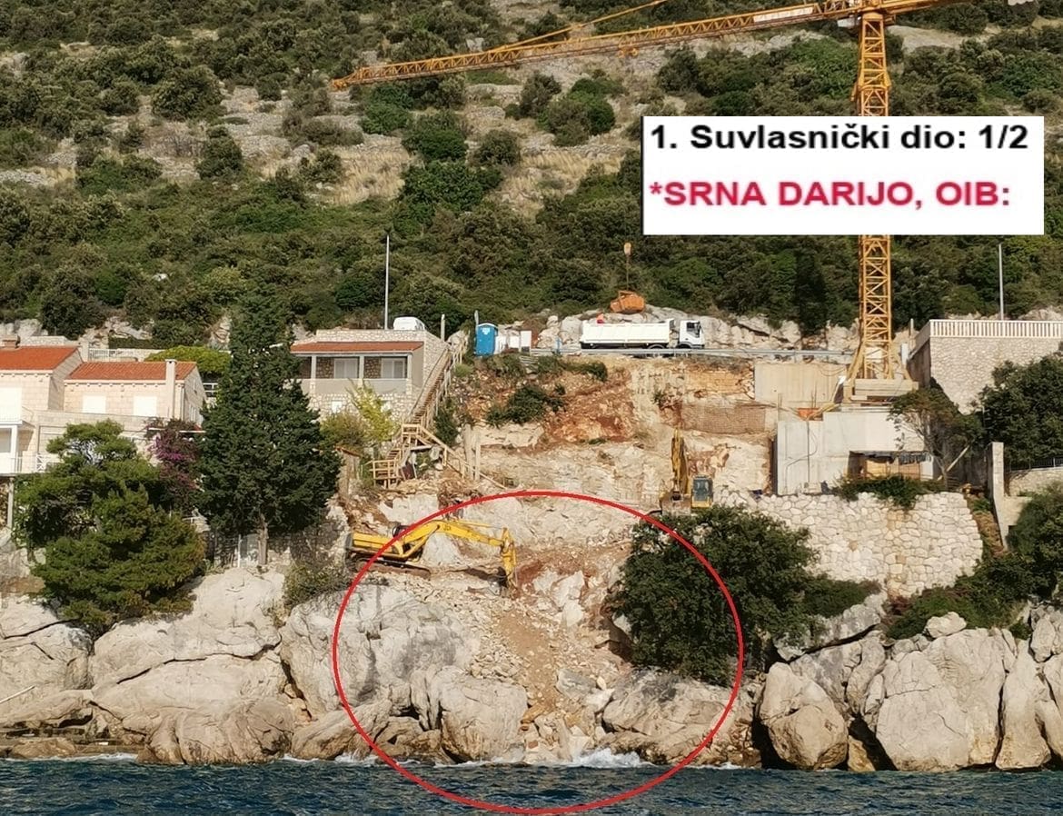 DARIJU SRNI POZVANA INSPEKCIJA Gradi kuću kod Dubrovnika