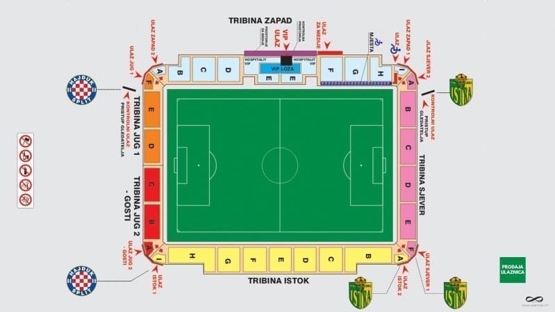 MAPA STADIONA DROSINE