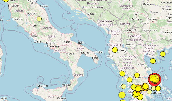 VRLO JAK POTRES U JUGOISTČNOJ EUROPI Magnituda 5.2 prema Richteru