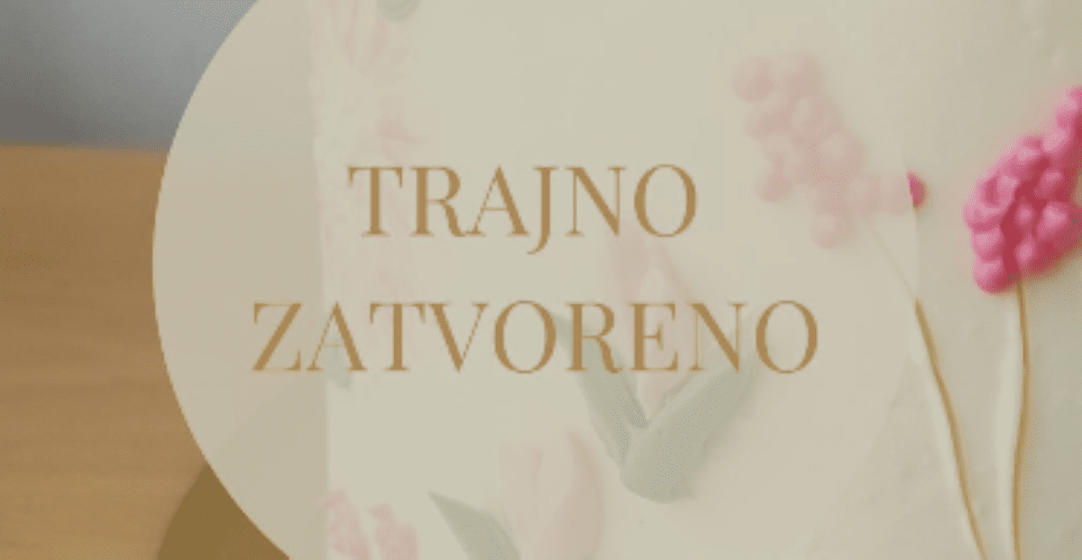 LJUBAV NIJE DOVOLJNA Omiljena dalmatinska slastičarnica odjednom zatvorila svoja vrata, prostor se iznajmljuje