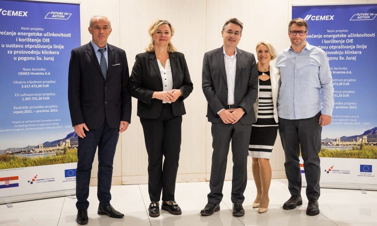 CEMEX PREDSTAVIO REZULTATE VRIJEDNOG PROJEKTA "Uvedene su mjere energetske učinkovitosti koje su omogućile značajnu modernizaciju pogona Sv. Juraj"