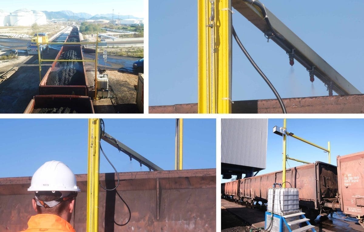 LUKA PLOČE JAVLJA: "Započeli smo svakodnevno prskanje vagona ugljena na terminalu rasutih tereta"