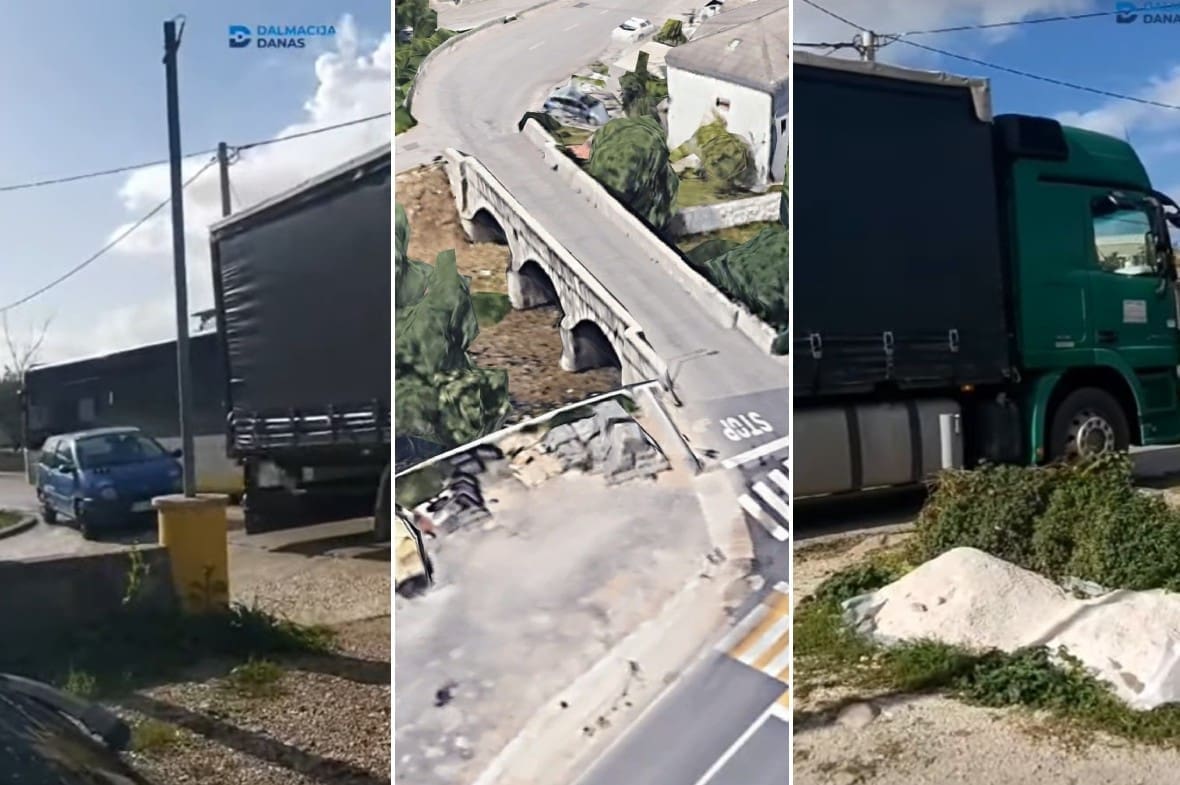 TEROR TEGLJAČA NA ISTOKU SPLITA Kada će se stati na kraj prolasku 'grdosija' preko povijesnog mosta na Korešnici?