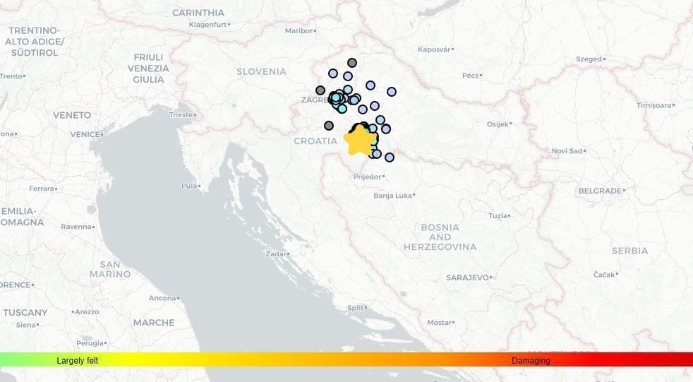 DVA POTRESA ZAREDOM U HRVATSKOJ "Snažan i kratak vertikalni udar, kao da zgrada propada u zemlju"