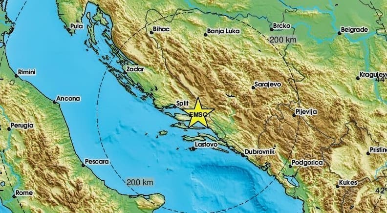 POTRES U DALMACIJI Epicentar na makarskom području: "Čuo se zvuk nekoliko sekundi, a onda je zatreslo"