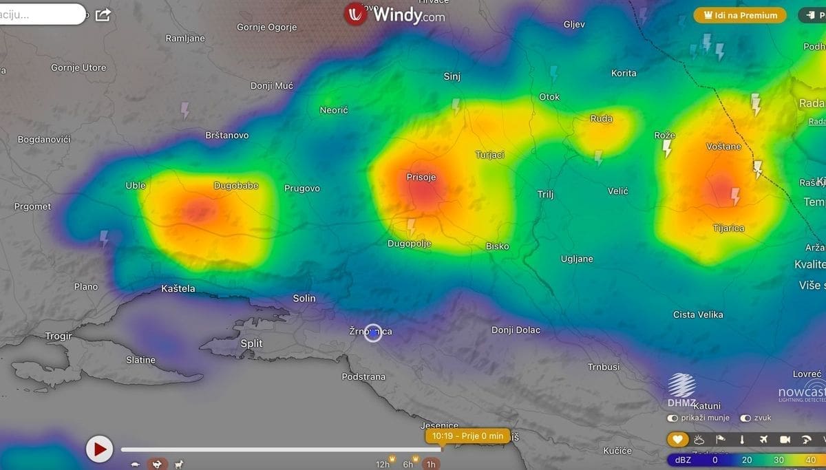 radarska snimka nevrijeme