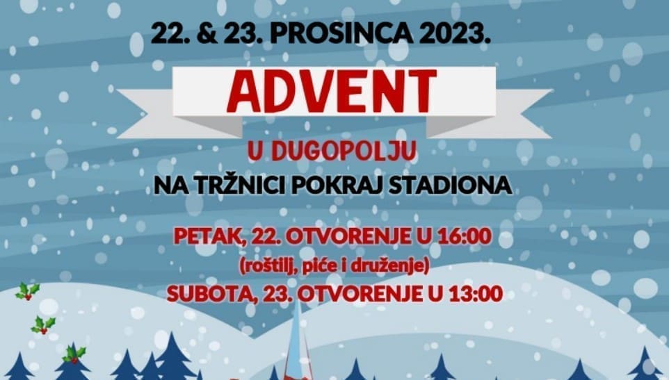 Blagdanski ugođaj širi se Dugopoljem, gdje se odvijaju posljednje pripreme za adventsko druženje