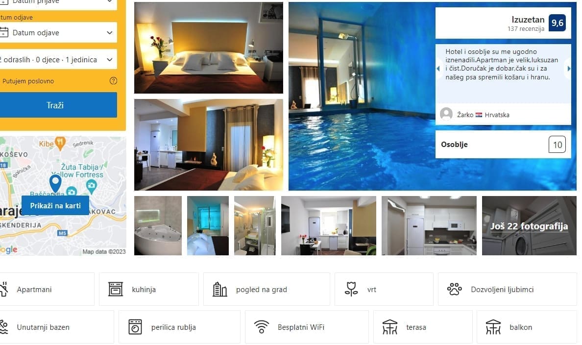 BROJNI TURISTI PREVARENI Preko Bookinga rezervirali apartman koji ne postoji