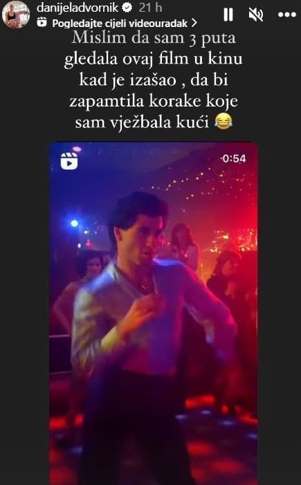 danjiela dvornik instagram story