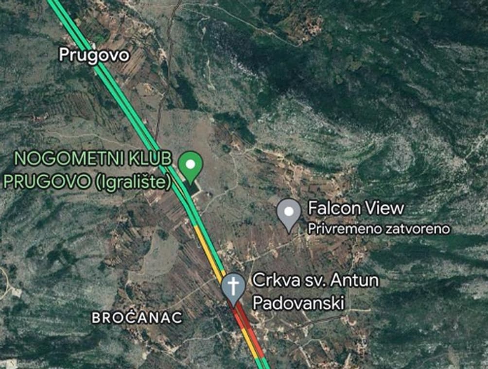 google maps prugovo nesreca