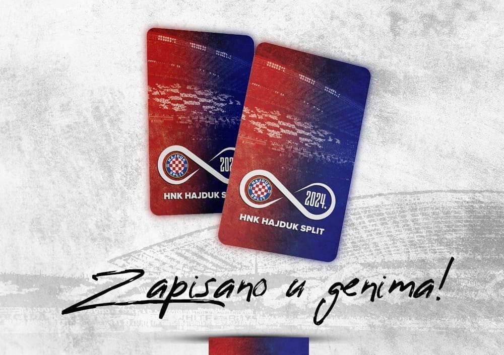 "ZAPISANO U GENIMA!" Hajduk predstavio novu člansku iskaznicu: "Simbol svega onoga što smo bili, što jesmo i što ćemo biti"