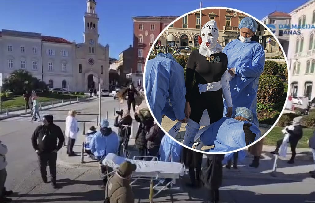 (VIDEO) Splićane šokirao prizor žene na bolničkim kolicima nasred Rive, evo o čemu se radi