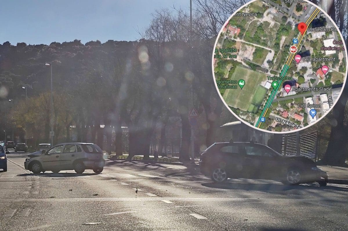 Nesreća na kraju radnog tjedna: Kod Poljuda se sudarili Alfa Romeo i Opel