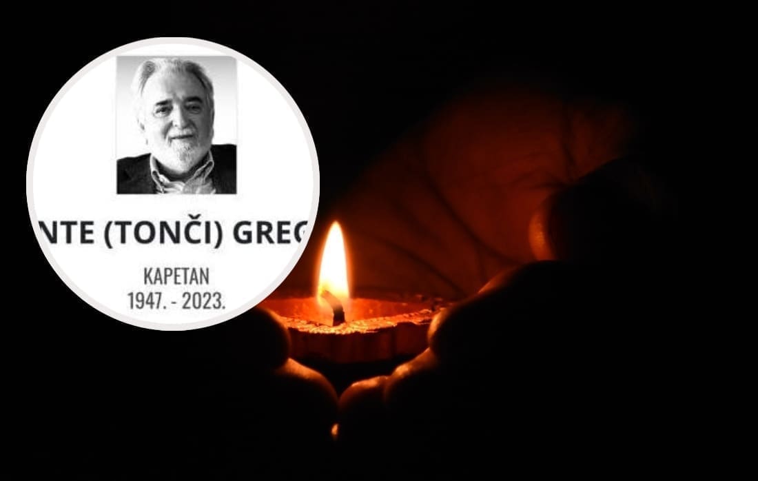 OTOČANI SE OPRAŠTAJU OD KAPETANA ANTE (TONČI) GREGO "Adio van, Kapetane! Neka vas nova mora čekaju!"