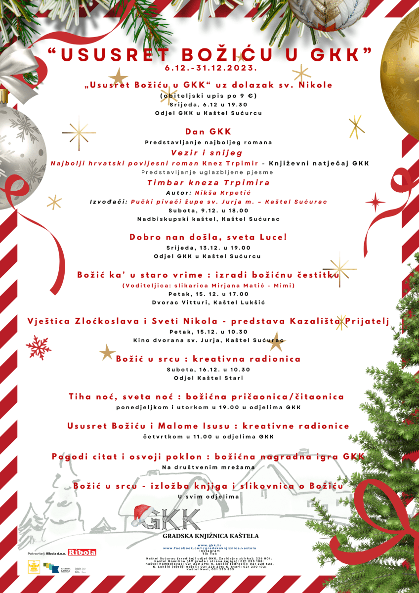 ususret Bo i u u GKK gradska knji nica ka tela