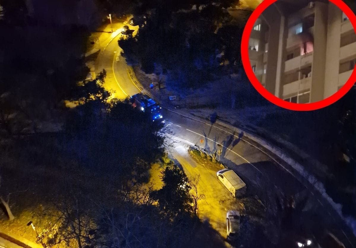 Planuo stan u Ulici Ruđera Boškovića, na gašenje pohitalo pet vatrogasnih vozila sa 16 vatrogasaca