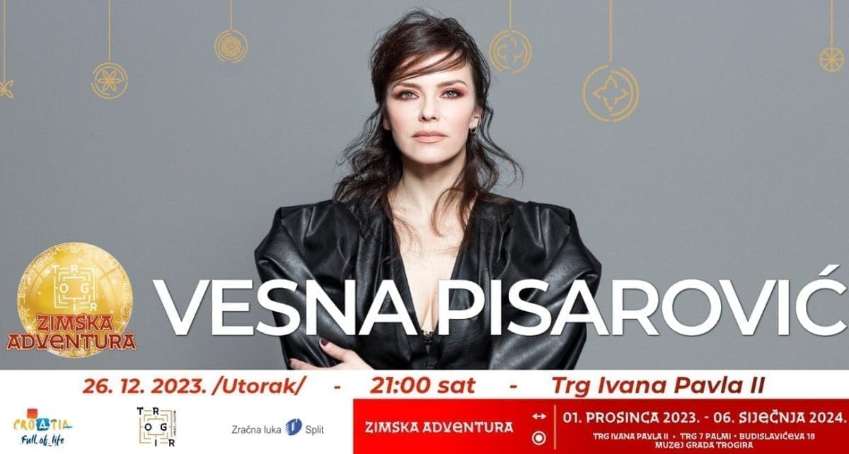 VESNA PISAROVIĆ DOLAZI NA ZIMSKU ADVENTURU Svojim hitovima će zagrijati publiku i obogatiti blagdansku atmosferu
