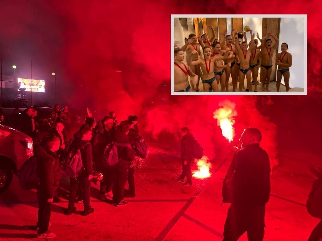 SPEKTAKL NA POLJUDU Mladi jadranaši donijeli zlato u Split, pogledajte kako su dočekani